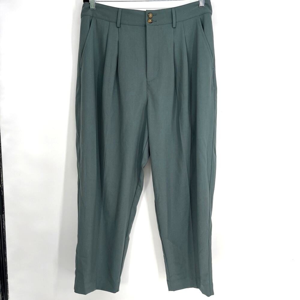 Madewell Taper Pants Architect Green High Rise Women’s Size 16